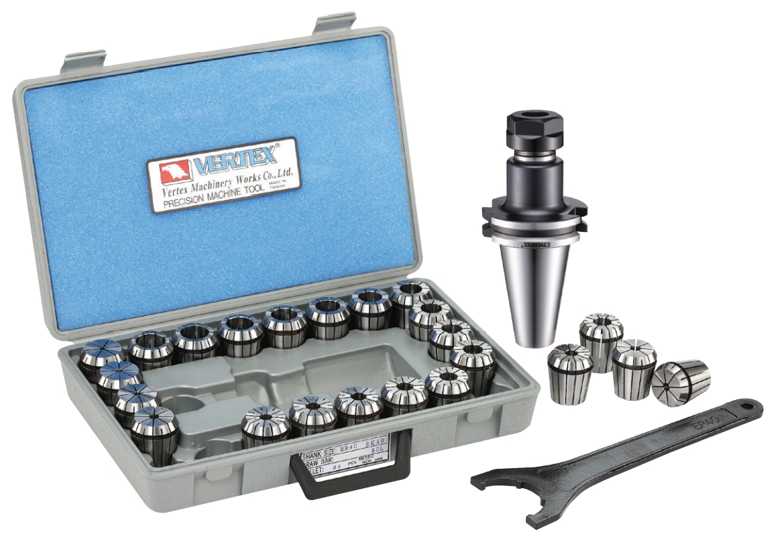 Collet chuck kit with SK-shank