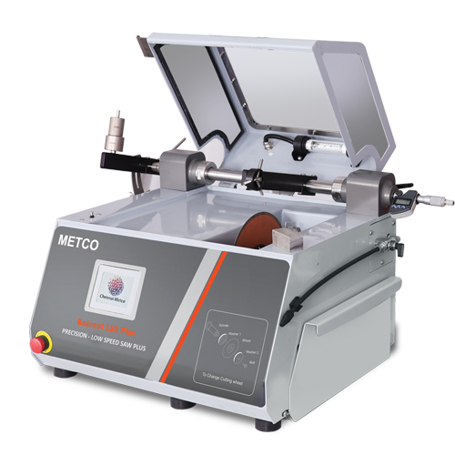 50mm Cutting Capacity Precision Cut-Off Machine, 0.01mm positioning accuracy, Colour Touch HMI - Chennai Metco