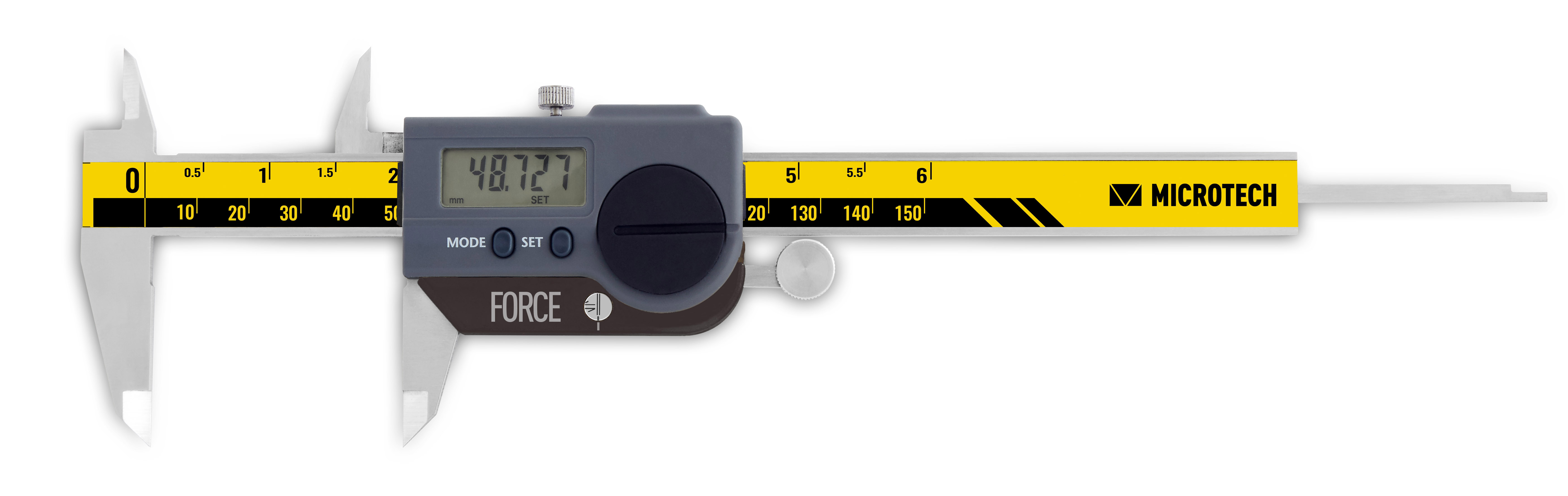 150mm Digitaler Messschieber, 0,001mm Auflösung, Messkraftkontrolle, IP 67, ISO 17025 Kalibriert - Microtech Metrology