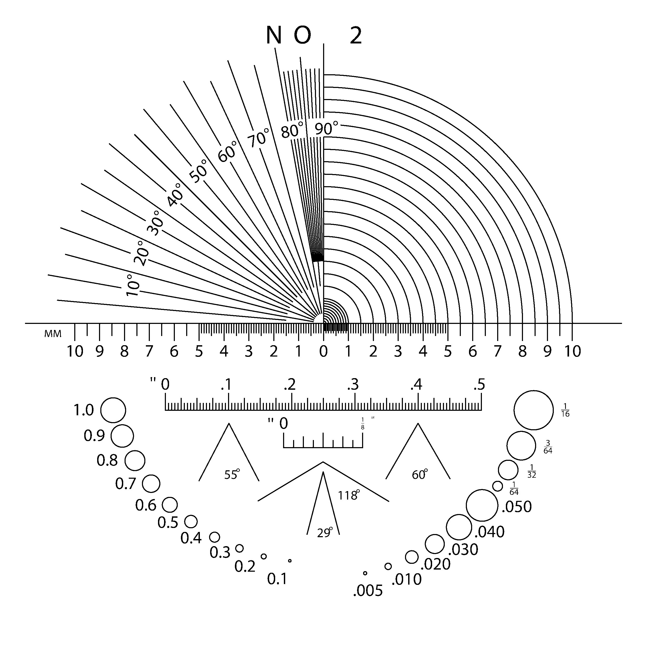 Peak Schablone ø26mm Nr. 2