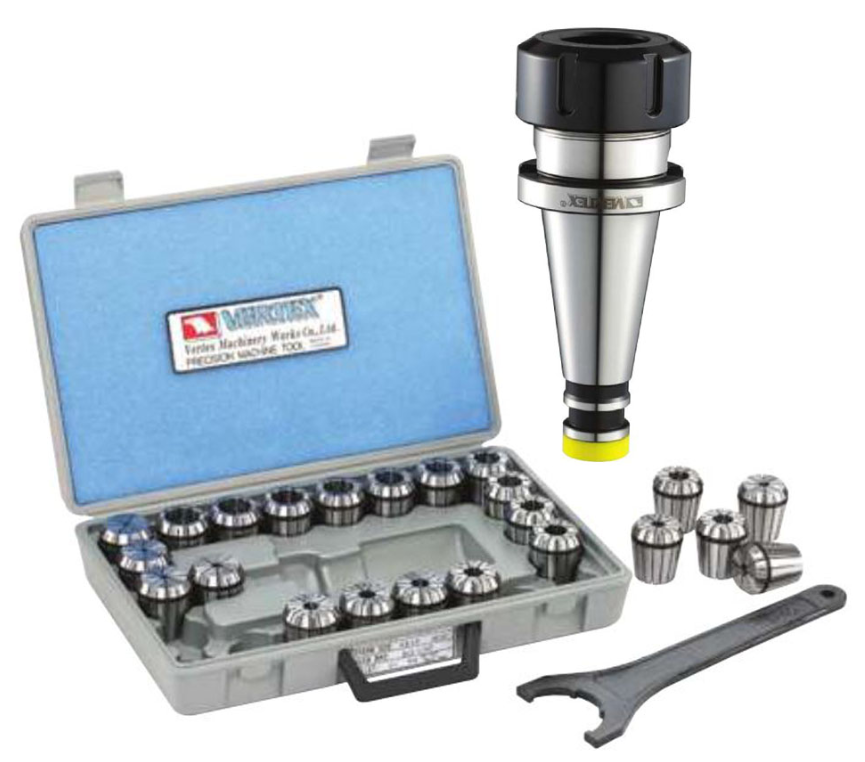 Collet chuck kit with ISO taper shank