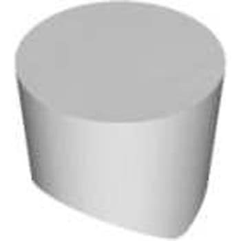 Runde Wendeplatte des Typs RCGX auf weißem Hintergrund. Die Oberfläche ist komplett glatt. Eine Seite steht unten etwas ab.