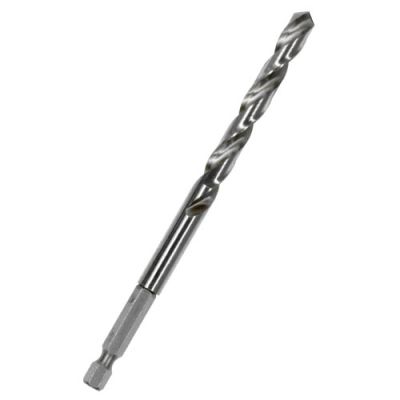 HSS-G twist drill DIN 338 fully ground, bright, with hexagonal shank 118°